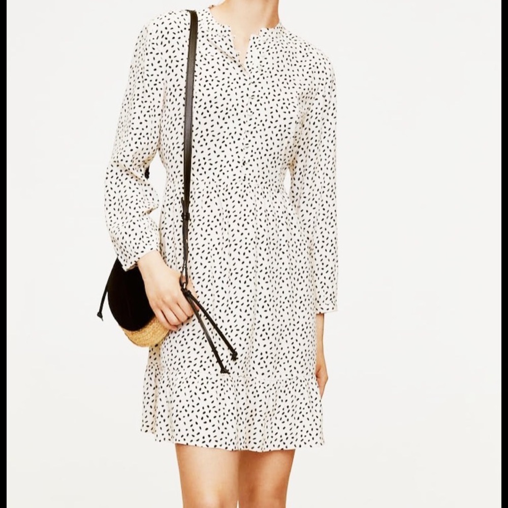 MANGO | BLOGGER & CELEB FAVORITE| PRINTED SHORT DRESS  | QUALITY MADE | SZ 6
